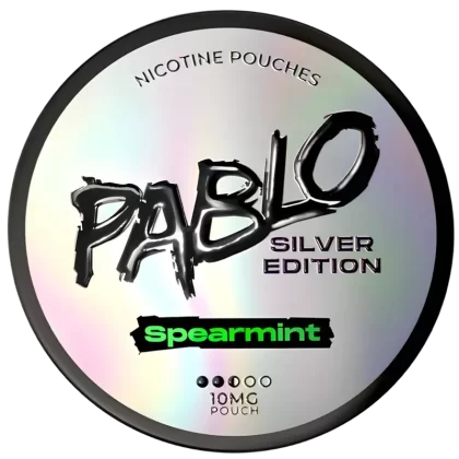 Pablo Silver Edition Spearmint 10mg Nicotine Pouches (5 Pack)