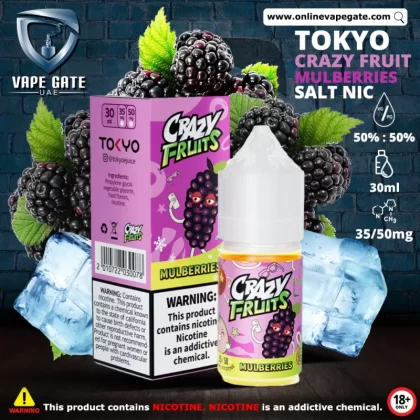 Tokyo Crazy Fruits Mulberries Saltnic 30ml - 20 mg - 30 ml