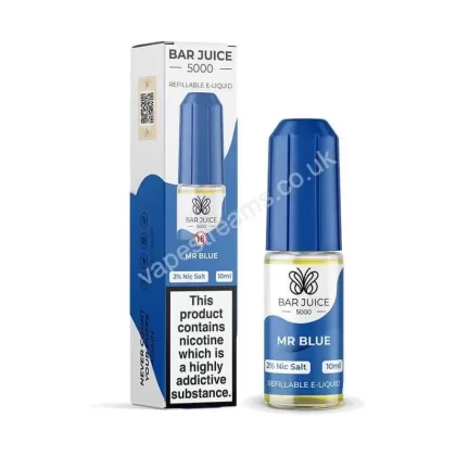 Bar Juice 5000 Mr Blue Nic Salt E-Liquid - Vapestreams Co
