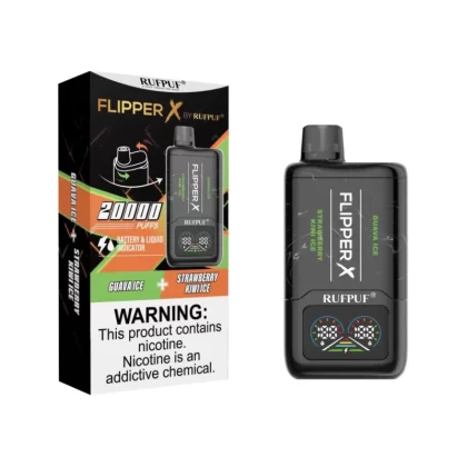 Flipper X – Strawberry Kiwi Ice + Guava Ice – 20000 Puffs 5%