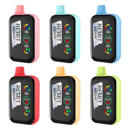 Remit Mega 18000 Puffs Rechargeable Disposable Kit 18ml - Strawbery Ice / 50mg / 1pc / CN-SZ Warehouse