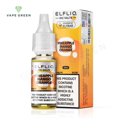 Pineapple Mango Orange Nic Salt E-Liquid by Elf Bar Elfliq - Eliquidsupply