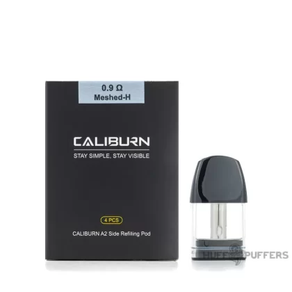 Uwell Caliburn A2 Pods - 0.9 ohm Meshed-H, 1.2 ohm UN2 Meshed-H