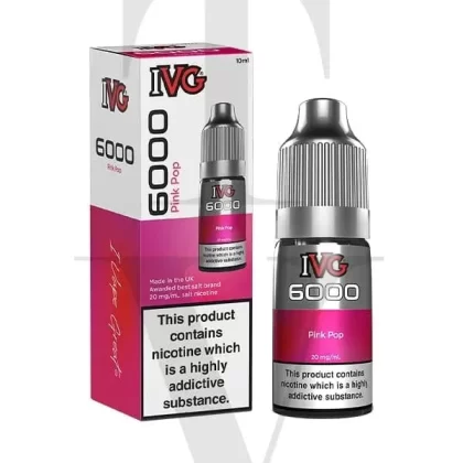 IVG 6000 PINK POP NIC SALT E-LIQUID