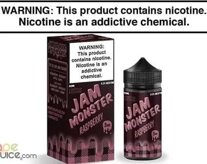 RASPBERRY BY JAM MONSTER 100ML - Vapejuice