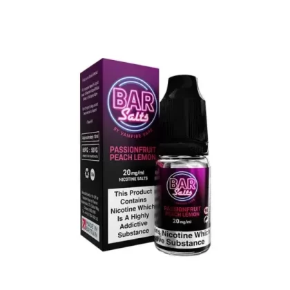 Passionfruit Peach Lemon Bar Salts by Vampire Vape – 5mg, 10mg, 20mg Nicotine Strengths (Pack of 10)