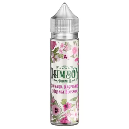 RHUBARB, RASPBERRY AND ORANGE BLOSSOM BY OHM BOY VOLUME II SHORT FILL 50ML & 100ML