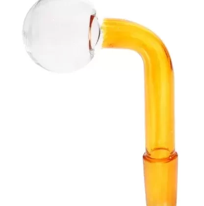 14MM Male Amber Glass On Glass Oil Burner Adapter