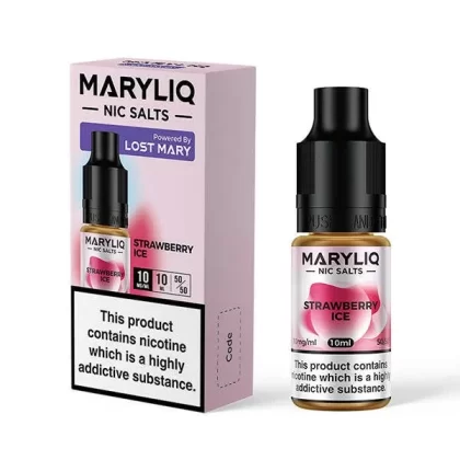 Maryliq Strawberry Ice Nic Salts by Lost Mary
