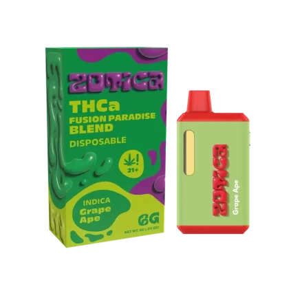 Zotica Green Hulk Grape Ape THC-A Vaporizer – 6000mg
