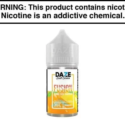 ORANGE YUZU TANGERINE ICED BY 7 DAZE FUSION SALT 30ML - Vapejuice