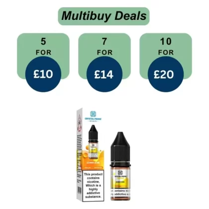 Crystal Prime 7000 Nic Salts 10ml E-Liquid - Mr Blue / 20mg