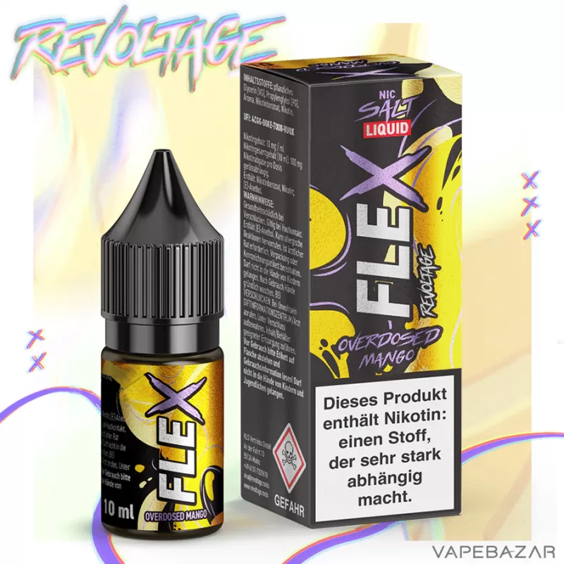 Revoltage Flex – Overdosed Mango - Nikotinfrei, 10mg/ml - Image 2