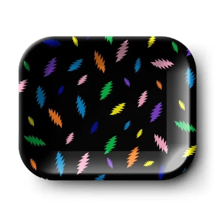 Dead Head- Blazy Rainbow Bolts Rolling Tray