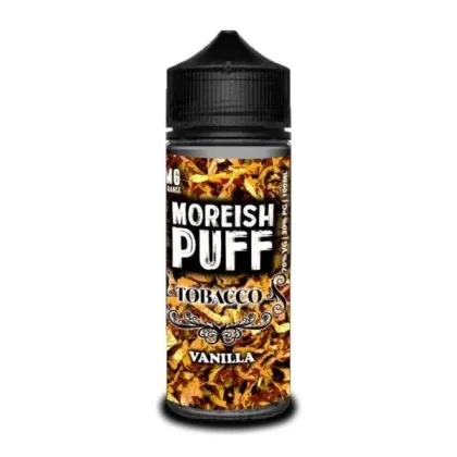 VANILLA TOBACCO E LIQUID BY MOREISH PUFF – TOBACCO 100ML 70VG