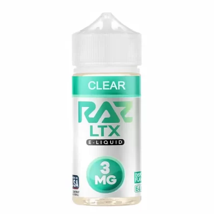 Raz LTX Clear 100mL – Smooth Cooling Freebase E-Liquid