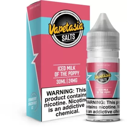 Vapetasia Salts Iced Milk of The Poppy 30ml E-Juice - Eliquidsupply