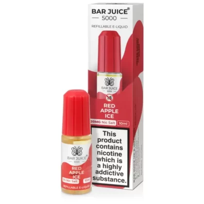 Bar Juice 5000 Red Apple Ice E Liquid 10ml - Nicotine Strength#20mg>10mg