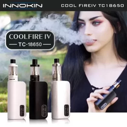 Innokin Coolfire IV TC 18650 – 75W Temperature Control Mod - color#black>silver