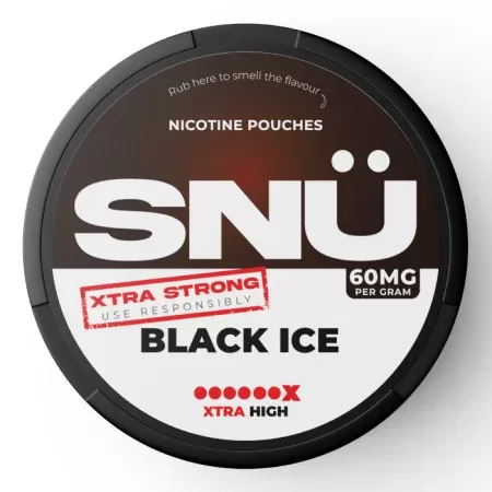 SNU Nicotine Pouches – Black Ice Extra Strong