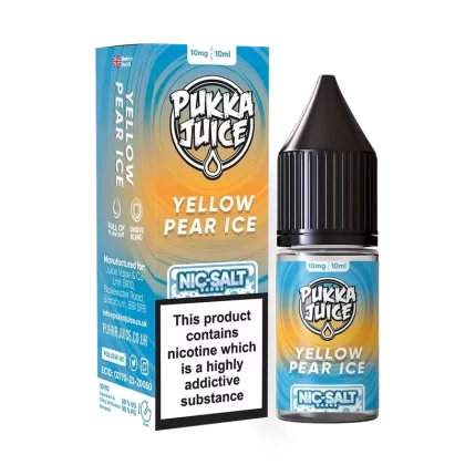 Pukka Juice Nic Salt E-Liquid Yellow Pear Ice - Nicotine Strength#10mg>20mg (85A4ED)