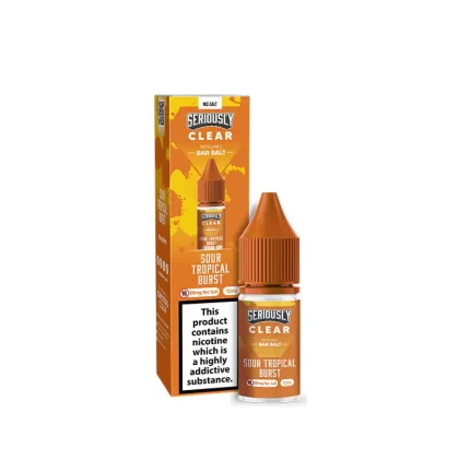 Seriously Clear Sour Tropical Burst 10ml Nic Salts E-Liquid - 10mg