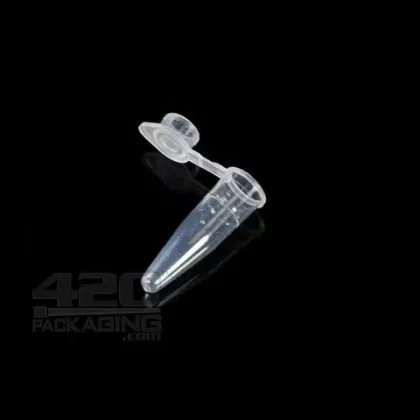 0.2ml Clear Hinged Lid Plastic Vials for Concentrate & Seeds 1000/Box