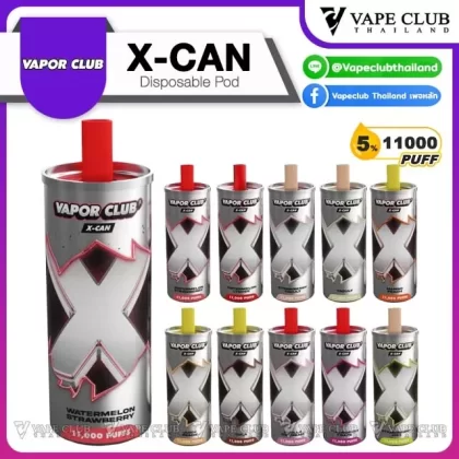 VAPOR CLUB X-CAN 11000 Puffs Disposable Pod