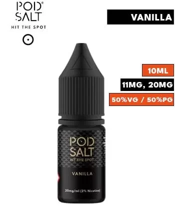 Vanilla Nic Salt E Liquid by Pod Salt Core - 20mg