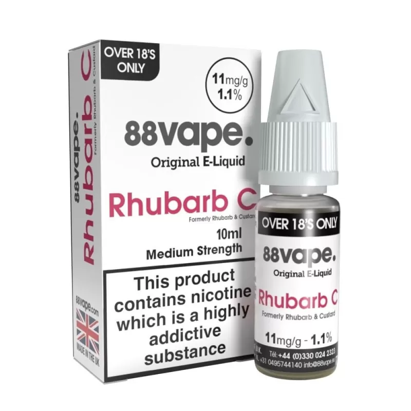 Rhubarb & Custard Liquid E-Liquid by 88vape (10ml)