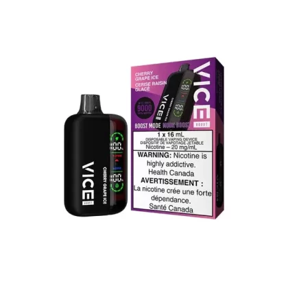 Vice Boost Disposable Vape – 9000 Puffs – Cherry Grape Ice