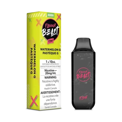 Flavour Beast Flow Rechargeable Disposable 4000 Puffs – Watermelon G - Ecigdepot