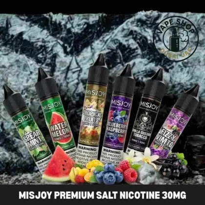 Misjoy premium salt nicotine 30mg 30mg liquid USA brand Buy in Dubai - Vapeshopdubaiuae