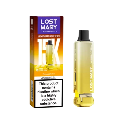 Pineapple Ice Lost Mary NERA15K Refill Pack - 20mg - Vape Product (59DCFF)