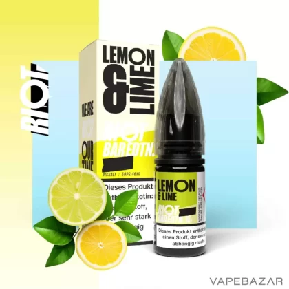 Riot Salt Bar Liquid – Lemon & Lime - Vapebazar