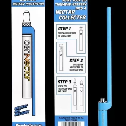 Stache Products The ConNectar 510 Electric Dab Straw - Color#Black>Blue>White>Red>Green