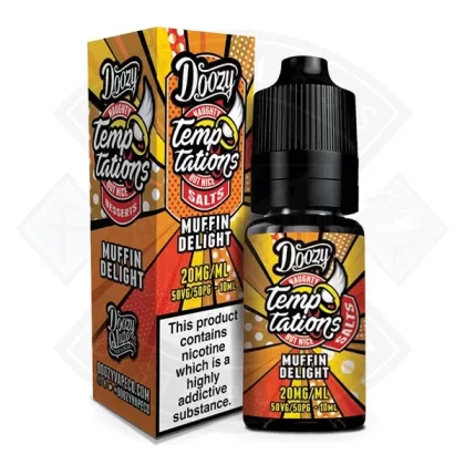 Doozy Vape Temptations Salts Muffin Delight 50/50 10ml e-liquid