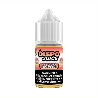 Dispo Juice – Apple Peach Strawberry Ice – 30mL - Nicotine Salt (mg)#30 mg>50 mg