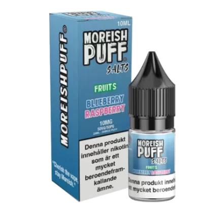 Moreish Puff Fruits – Blueberry & Raspberry 10mg 10ml – E juice med nikotin - Moreish Puff / Yes / 10mg / 10ml / 50/50