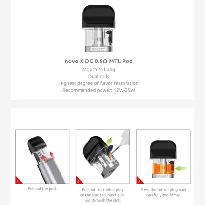 Smok Novo X Pods 3pk - Mesh 0.8ohm - Skullvaping