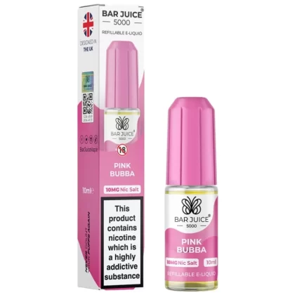 Pink Bubba Nic Salt E-Liquid by Bar Juice 5000 (10ml) - 5mg