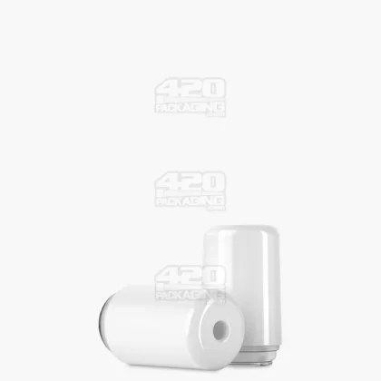RAE | Round Vape Mouthpiece for Hand Press Ceramic Cartridges | White Ceramic – Hand Press – 400 Count