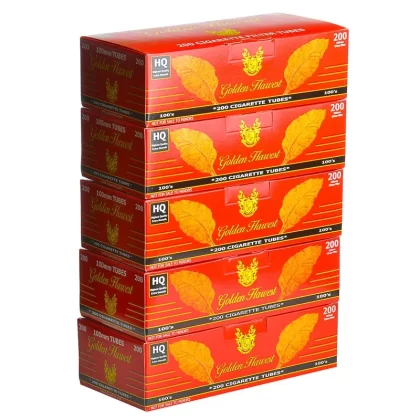 Golden Harvest Full Flavor Filter Tubes 5 cartons of 200