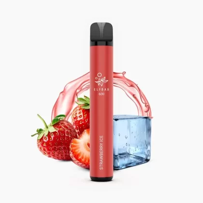 ELFBAR 600 Strawberry ICE | Erdbeeren Einweg Vape / 20mg
