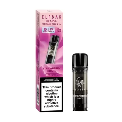 Strawberry Grape Prefilled Pods Elfa PRO Series by Elf Bar (2 x 2ml)