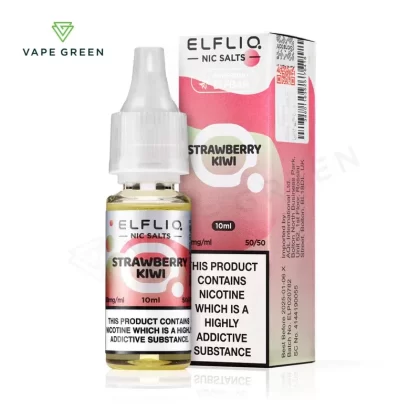 Strawberry Kiwi Nic Salt E-Liquid by Elf Bar Elfliq - Eliquidsupply
