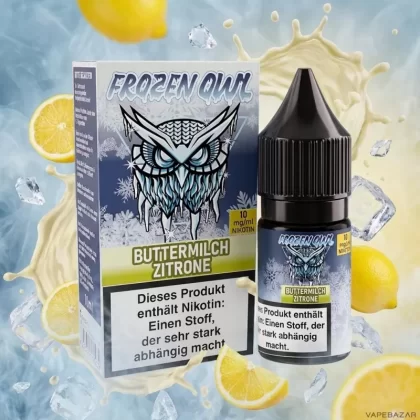 Frozen OWL Nikotinsalz Liquid – Buttermilch Zitrone - Vapebazar