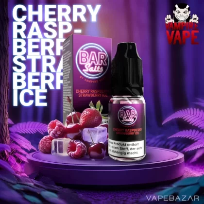 Bar Salts Nikotinsalz Liquid – Cherry Raspberry Strawberry Ice - Vapebazar