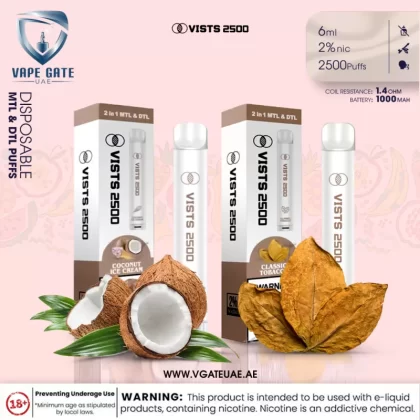 Vists 2500 – Disposable (20MG - MTL & DTL Puffs) - Rose Mango Falooda