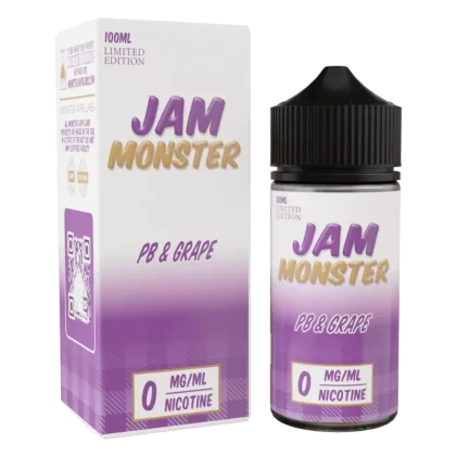 Jam Monster - PB & Grape - 100ML E-Liquid - 0MG